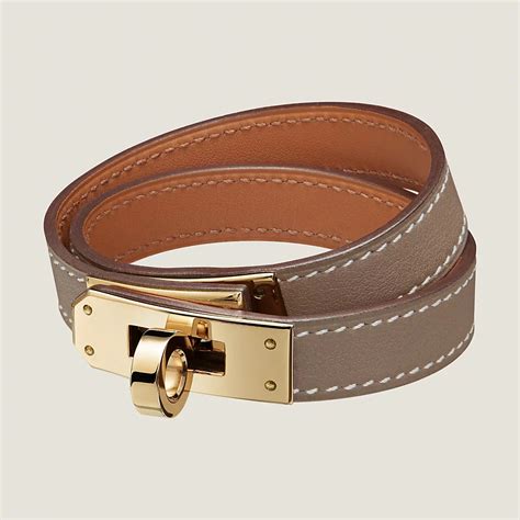 hermes caleche double tour bracelet|Hermes kelly bracelet yellow gold.